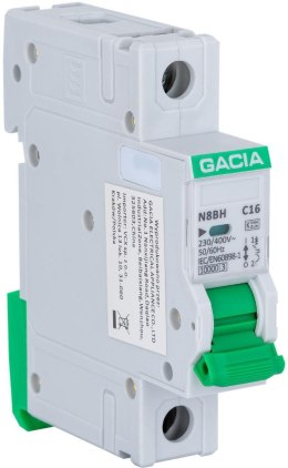 Wyłącznik nadprądowy GACIA N8BH 10KA C 1P 25A