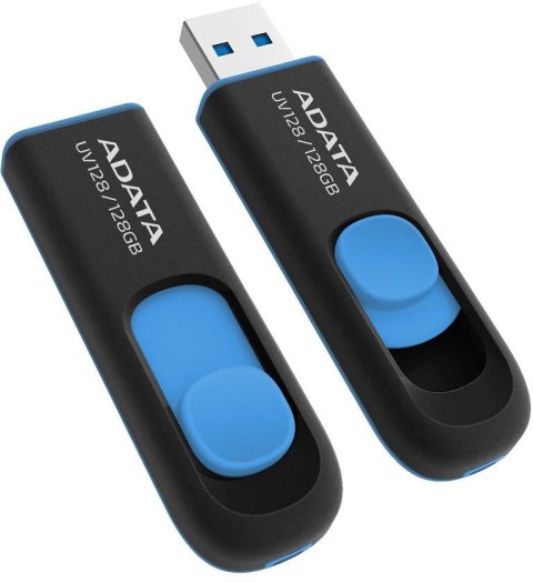 Adata Pendrive UV128 128GB USB 3.2 Gen1 czarno - niebieski