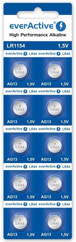 Bateria G13 / LR44 / LR1154 everActive 1,5V (blister 10 szt.)