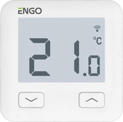 ENGO Controls E10-W - Regulator temperatury, 230V, biały, Wi-Fi, Internetowy, podtynkowy