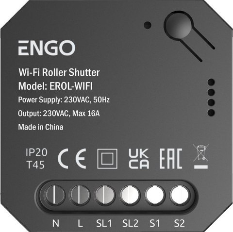 ENGO Controls EROL-WIFI - Sterownik Rolet Wi-Fi do systemu ENGO Smart podtynkowy