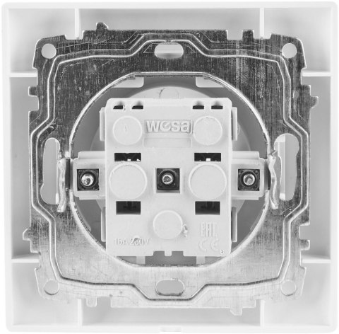 Gniazdo pojedyncze VCX WESA LC 07 Biały