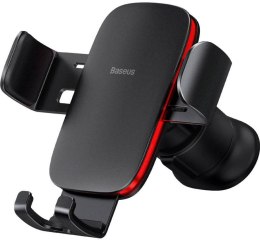 Uchwyt samochodowy na telefon do kratki nawiewu Baseus Metal Age II Gravity, czarny