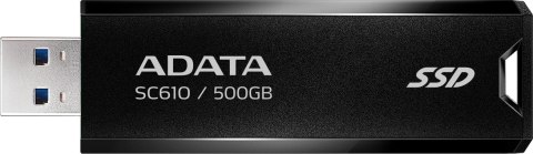 Dysk zewnętrzny SSD Adata SC610 500GB USB3.2A czarny