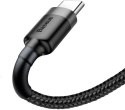 KABEL USB-A / USB-C Baseus Cafule CATKLF-UG1 300cm 2A QC 3.0 CZARNO-SZARY W NYLONOWYM OPLOCIE