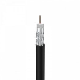 KABEL KONCENTRYCZNY Televes T-100 PE Fca KLASA A - 1m czarny