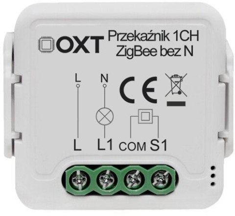 Moduł OXT mini przekaźnik 1 obw. bez N ZigBee TUYA