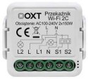 Moduł OXT mini przekaźnik 2 obwody WiFi TUYA
