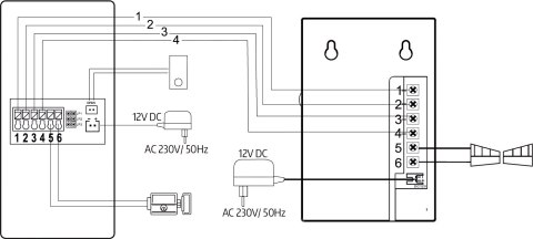 Domofon EURA ADP-38A3 ENTRA bialy