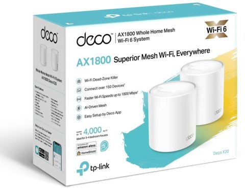DOMOWY SYSTEM MESH WIFI TP-LINK Deco X20(2-pack)