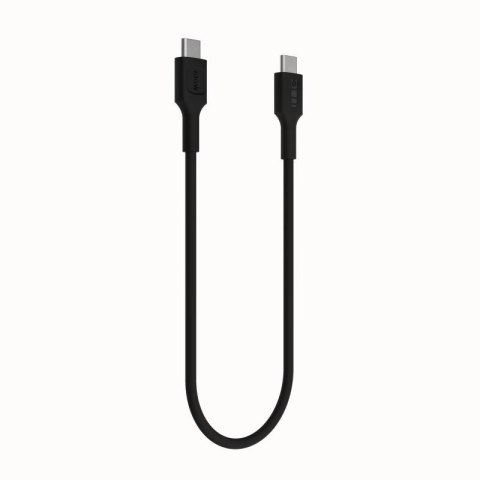 KABEL USB-C / USB-C Greencell PowerFlex 30cm PD 100W czarny silikonowy