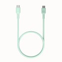 KABEL USB-C / USB-C Greencell PowerFlex 30cm PD 100W zielony silikonowy