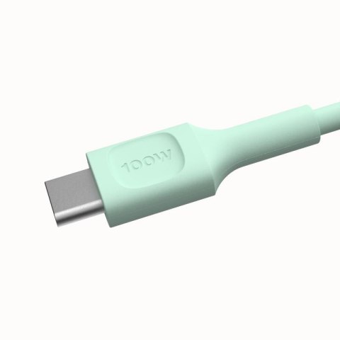 KABEL USB-C / USB-C Greencell PowerFlex 30cm PD 100W zielony silikonowy