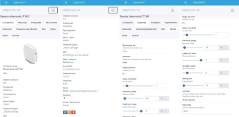OXT Czujnik radar obecności jasności 230V WiFi TUYA T150