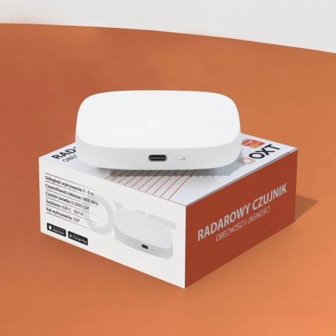 OXT Czujnik radar obecności jasności USB ZigBee TUYA T165