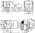 Puszka głęboka podtynk łączeniowa do elektroniki fi 68 PAWBOL A.0083