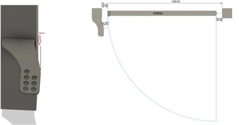 Uchwyty MOD.100/12/16 na słupek do napędów z otworami 12mm: CAME, ROGER, FAAC, Genius, DTM, Proxima, Hato, Tousek itd.