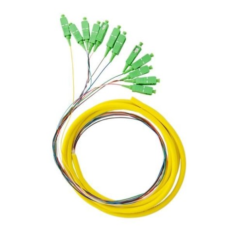 12X PIGTAIL SC/APC SM G657A2 GOLD zestaw 12x 2m