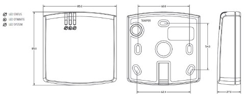 Czytnik zbliżeniowy ROGER PRT66LT