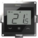 ENGO Controls E55-B - Regulator temperatury do ramki 55x55, 230V, czarny, Internetowy, Wi-Fi