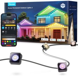 Govee H705E Permament Outdoor Lights 2 30m Oświetlenie LED RGBICW, Wi-Fi, Bluetooth, IP67