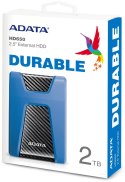 Adata DashDrive Durable HD650 2TB 2.5'' USB3.1 Niebieski