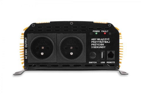 PRZETWORNICA VOLT POLSKA SINUS PLUS 1200 12V / 230V 600/1200W