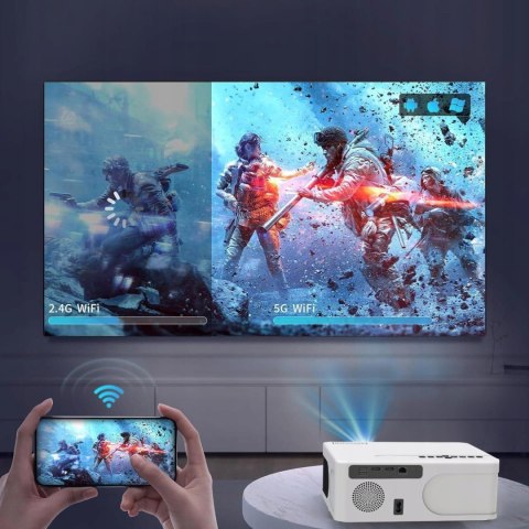 Projektor Zenwire E601H LED WiFi Android TV FULL HD 4K Autofocus