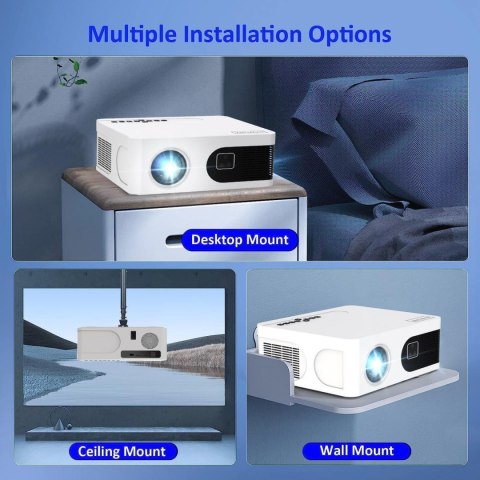 Projektor Zenwire E601H LED WiFi Android TV FULL HD 4K Autofocus