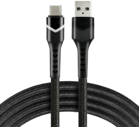 KABEL USB-A / USB-C RGB LED everActive CBB-1CBR 100cm 3A