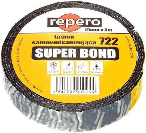 TAŚMA REPERO 722E SUPER BOND SAMOWULKANIZUJĄCA 19MMX3M