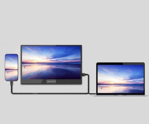 Monitor Przenośny Zenwire 14" USB-C Full HD 1920x1080 IPS HDMI