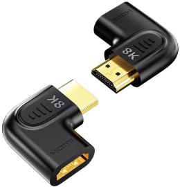Unitek Adapter kątowy płaski 8K HDMI 90 i 270 stopni