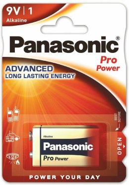 Bateria 6LR61 PANASONIC 9V Alcaline PRO (blister 1 szt.)