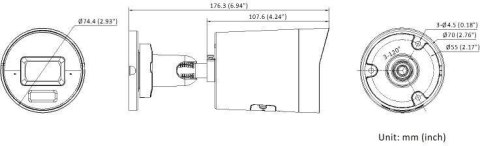 KAMERA IP HIKVISION DS-2CD2043G2-LI2U(2.8mm)(BLACK) PL