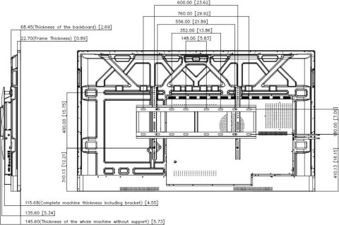 Monitor interaktywny Dahua LPH86-ST410-S2