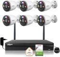 Zestaw monitoringu IP Dahua 6 Kamer tubowych WI-FI 5MPx aktywne odtraszanie LED IR do 30m