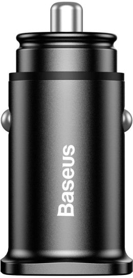 Baseus Square ładowarka samochodowa 2x USB QC3.0 Quick Charge 3.0 SCP AFC 30W czarny