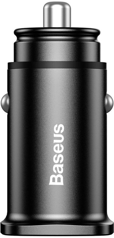 Baseus Square ładowarka samochodowa 2x USB QC3.0 Quick Charge 3.0 SCP AFC 30W czarny