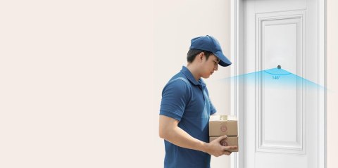 Bezprzewodowy wizjer do drzwi Ezviz HP2 złoty