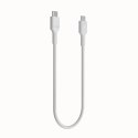 KABEL USB-C / USB-C Greencell PowerStream 30cm PD 100W biały w oplocie