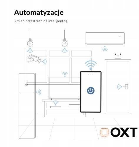 Moduł OXT przekaźnik 1 obwód pomiar 16A WIFI TUYA