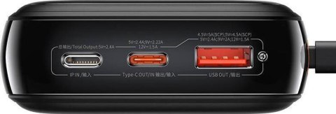 Powerbank Baseus Qpow Digital Display PPQD060201 20000mAh 20W PD QC USB-A USB-C + KABEL Lightning