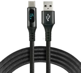 KABEL USB-A / USB-C LCD everActive CBB-2CBL 200cm 3A