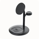 ŁADOWARKA INDUKCYJNA Greencell MagScape 3w1 15W MagSafe IPhone AirPods Apple Watch
