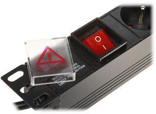 Listwa zasilająca 6 gniazd Schuko PD-6/R-USB