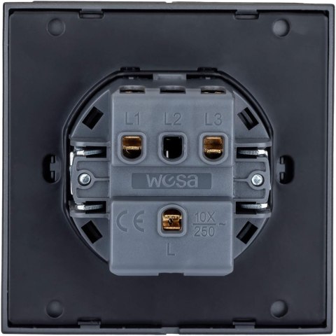 Przycisk dzwonkowy szary WESA - CC TR 06