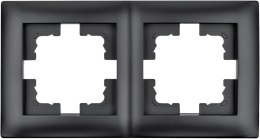 Ramka podwójna czarna LC-48C