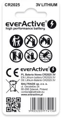 Bateria CR2025 everActive (blister 2 szt.)