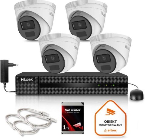 Zestaw monitoringu Hilook 4 kamery IP IPCAM-T4-P